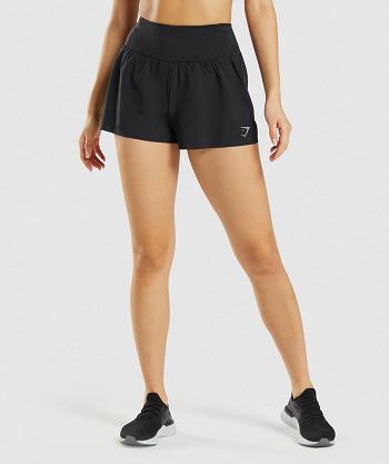 Dámské Šortky Gymshark Speed Černé | CZ 3843HAP